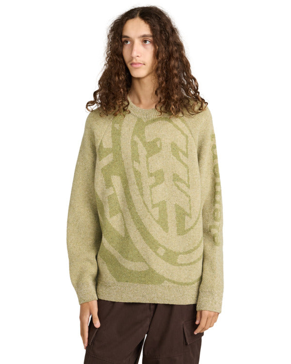 Maglione Double icon verde