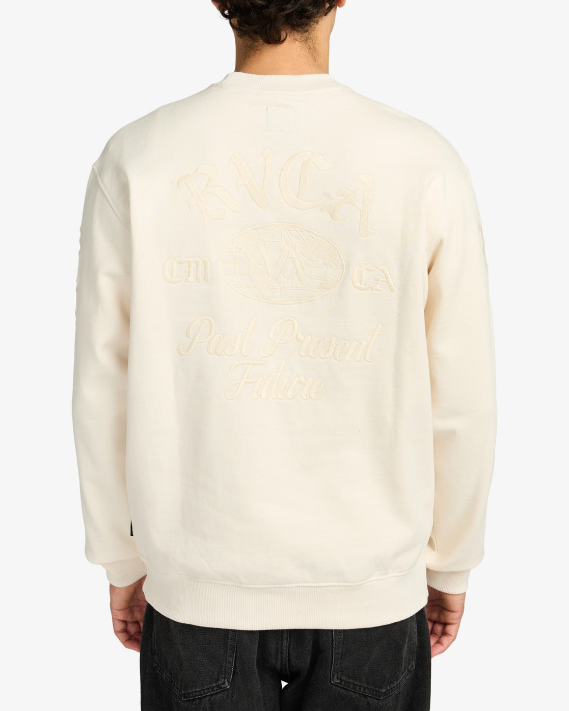 Felpa Va Worldwide girocollo panna