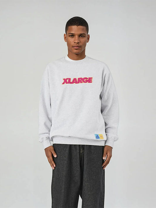 Felpa X-LARGE girocollo grigio