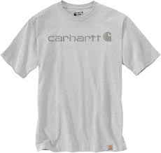 T-Shirt Carhartt logo grigio chiaro