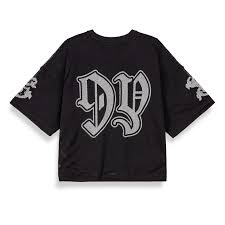 T-Shirt Mesh boxy traforata nero