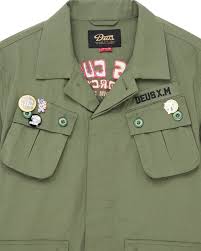 Camicia Deus ex machina over verde