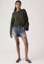 Pantaloncini Ribcage denim scuro