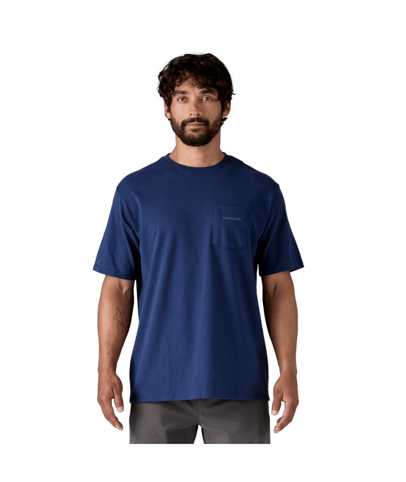 T-shirt Boardshort con taschino blu