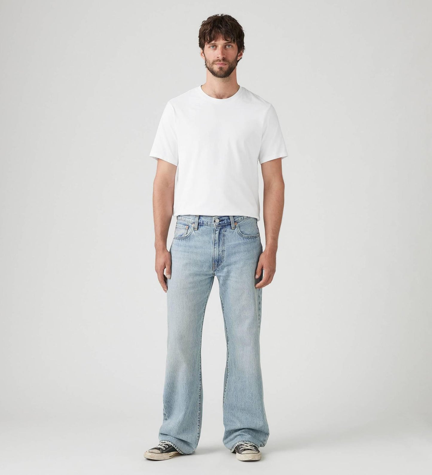 Jeans 567 relaxed flare denim chiaro