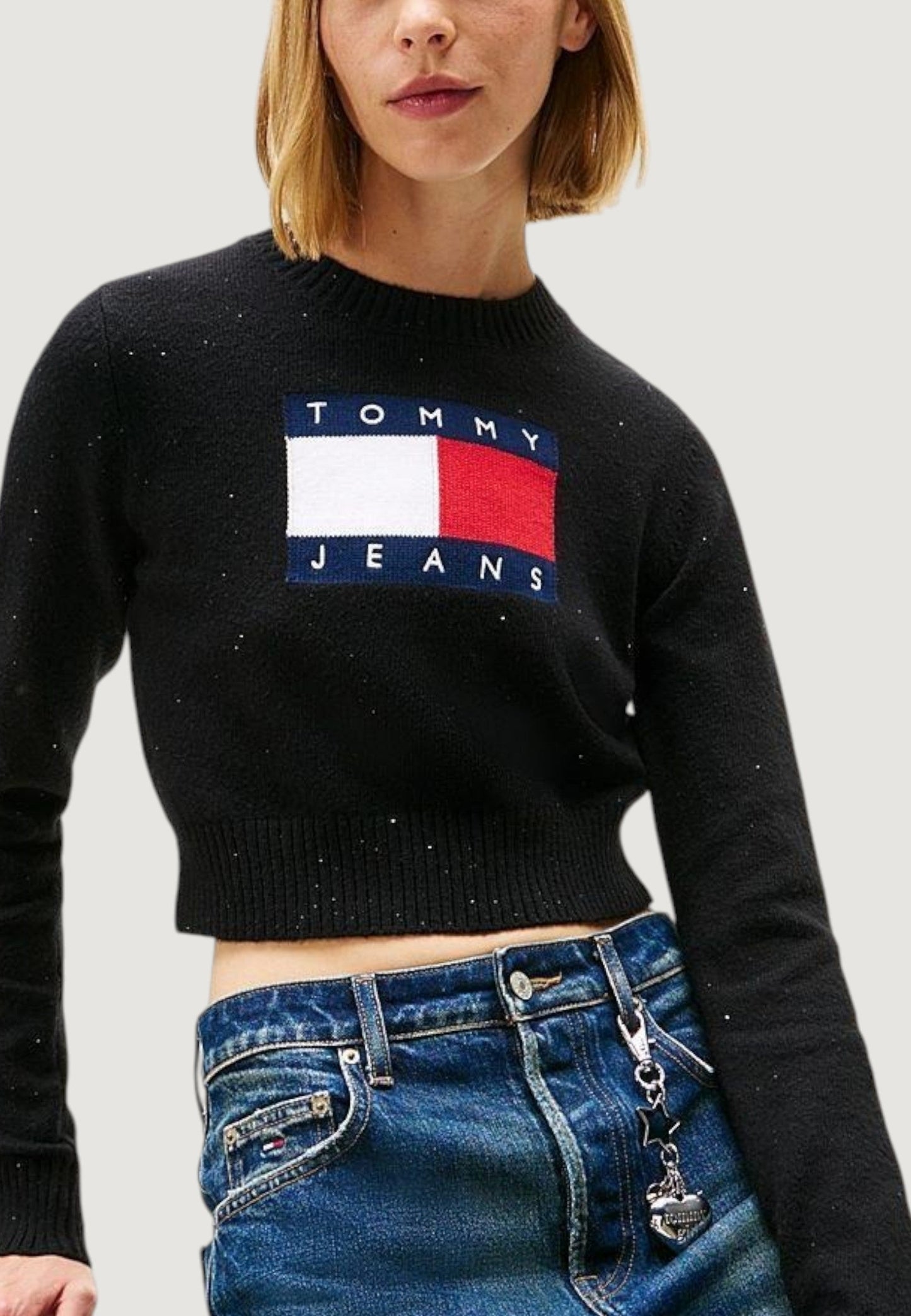 Pullover Tommy Jeans nero