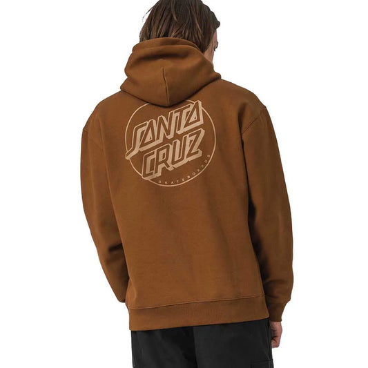 Felpa Tonal opus con cappuccio marrone