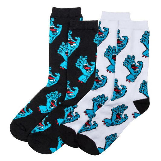 Calze Multi hand bianco/nero - 2 paia