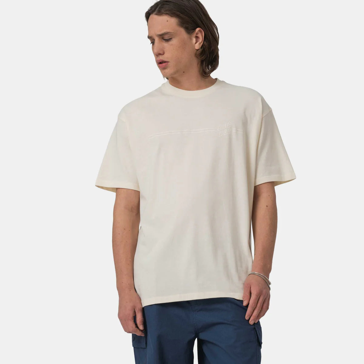 T-Shirt Tonal opus panna