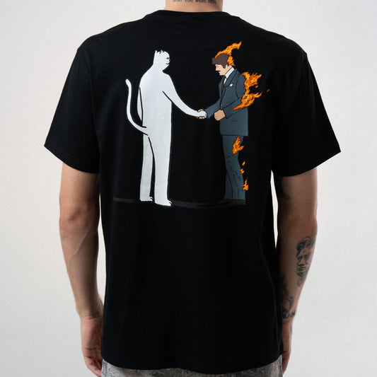 T-Shirt Burn nero