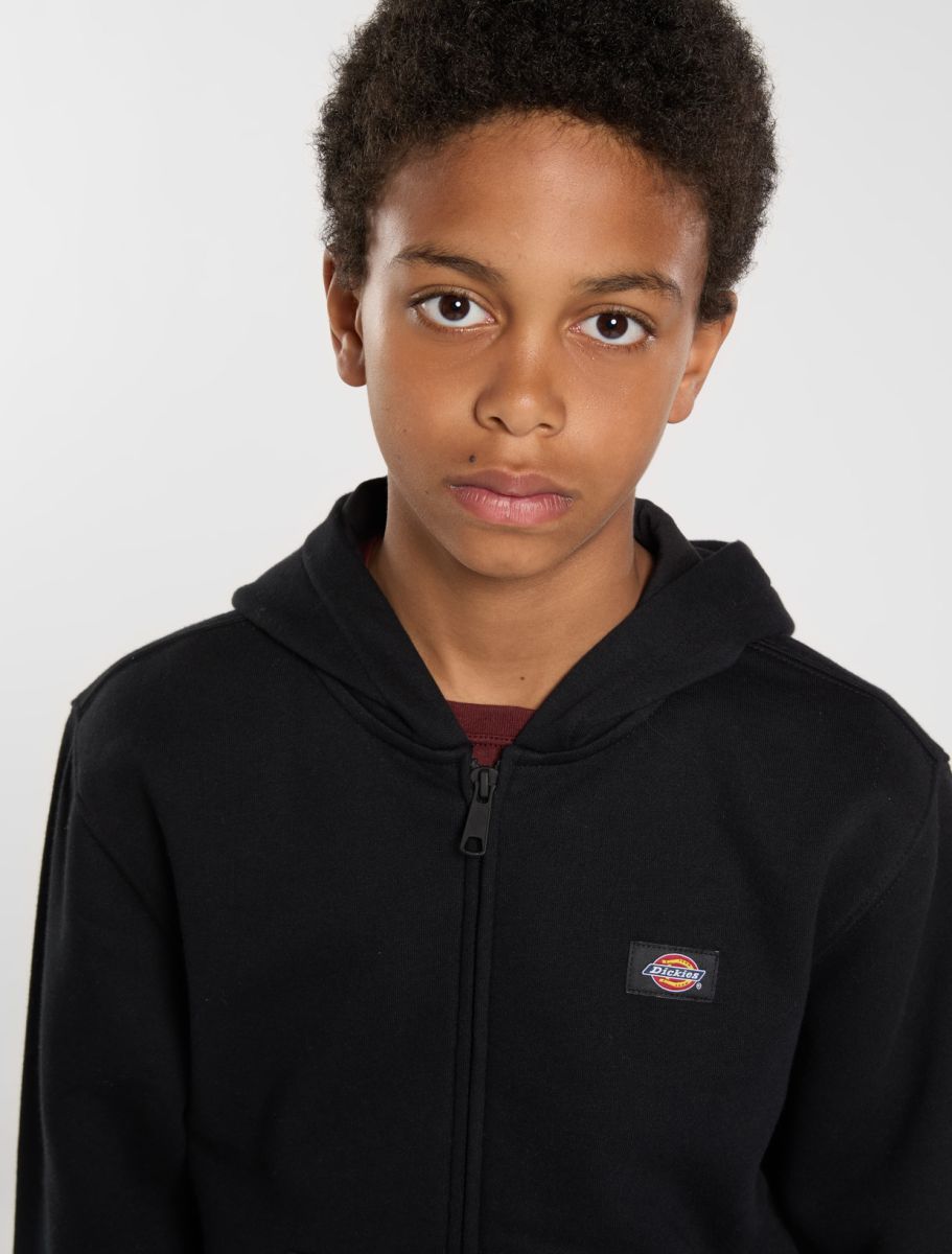 Felpa Oakport full zip con cappuccio nero - 4/16 ANNI