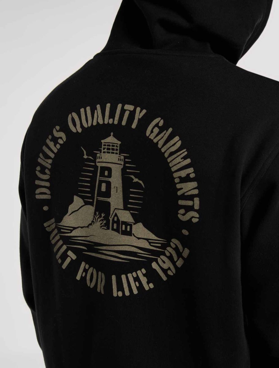 Felpa Parrotsville con cappuccio nero